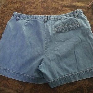 Cherokee 100% Cotton Blue Denim Mom Jeans  Shorts 18